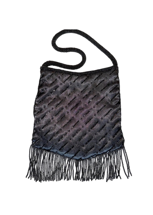 Vintage Midnight Fringe Bag