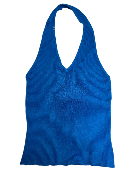 Blue Halter Top