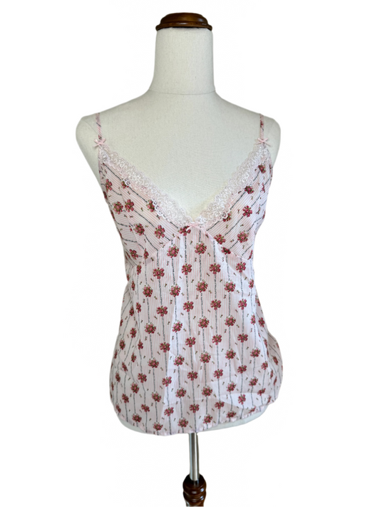 Wild Hearts Floral Mesh Singlet