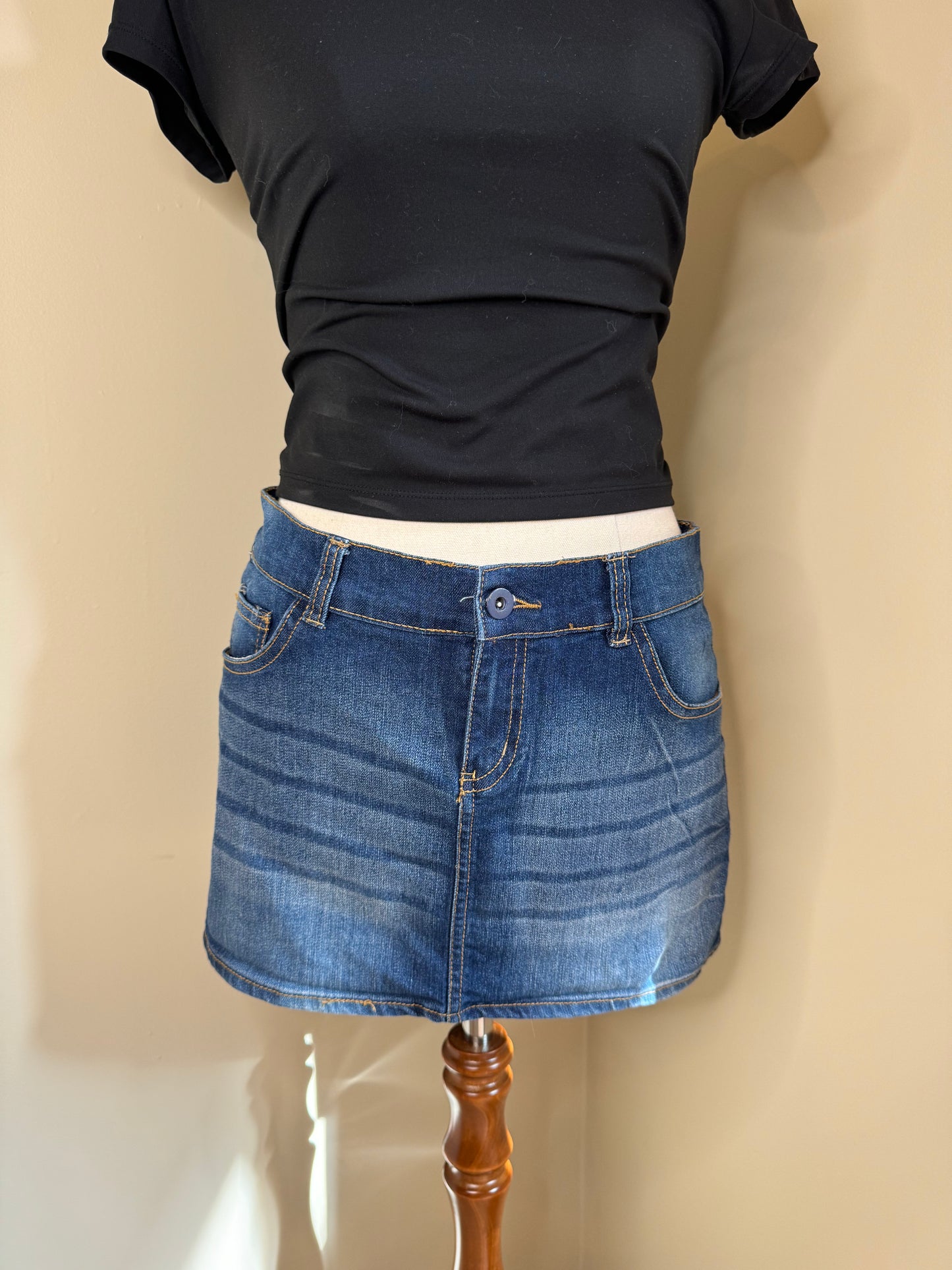 Orange & Happy Low Rise Mini Skirt