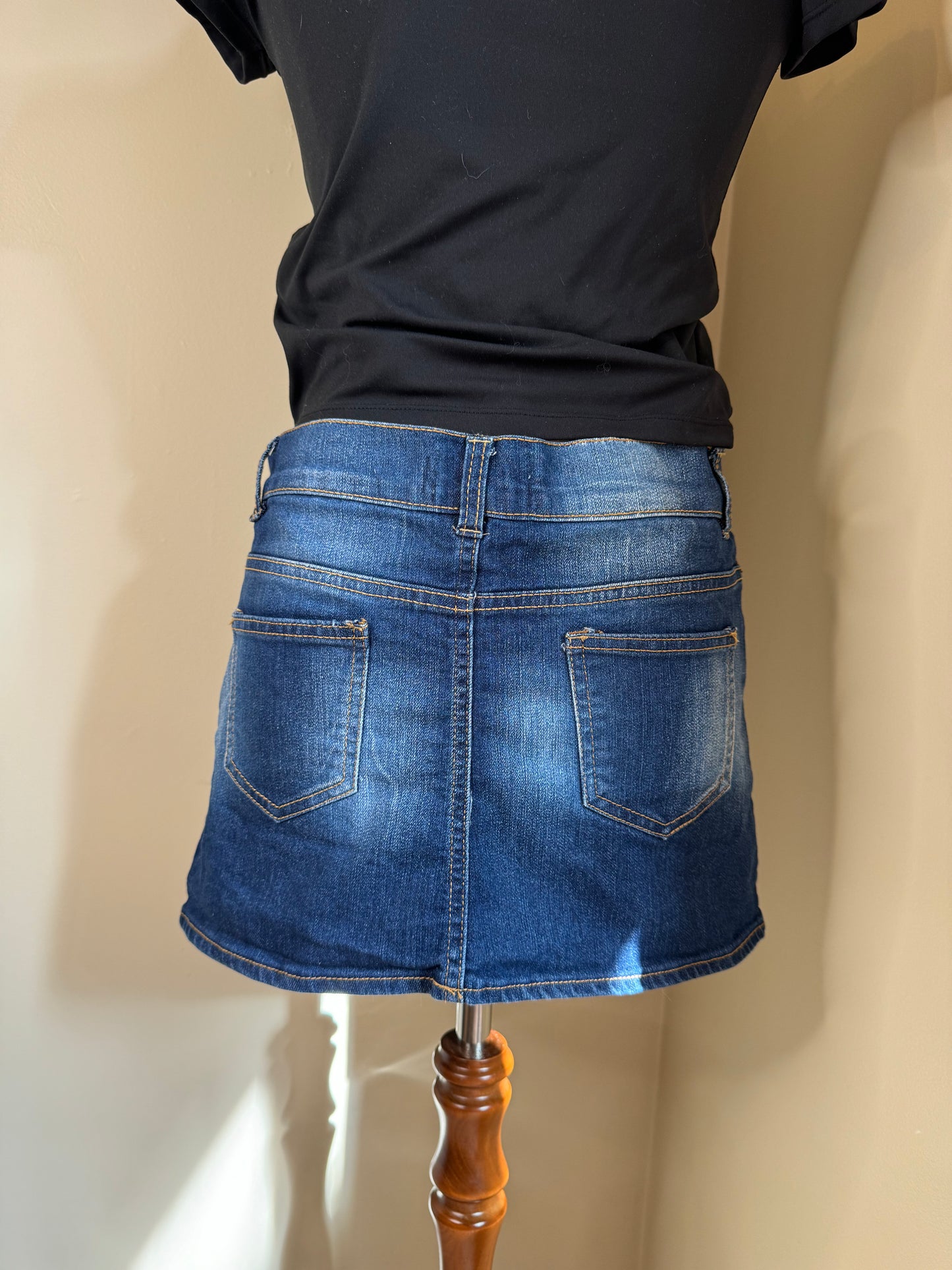 Orange & Happy Low Rise Mini Skirt