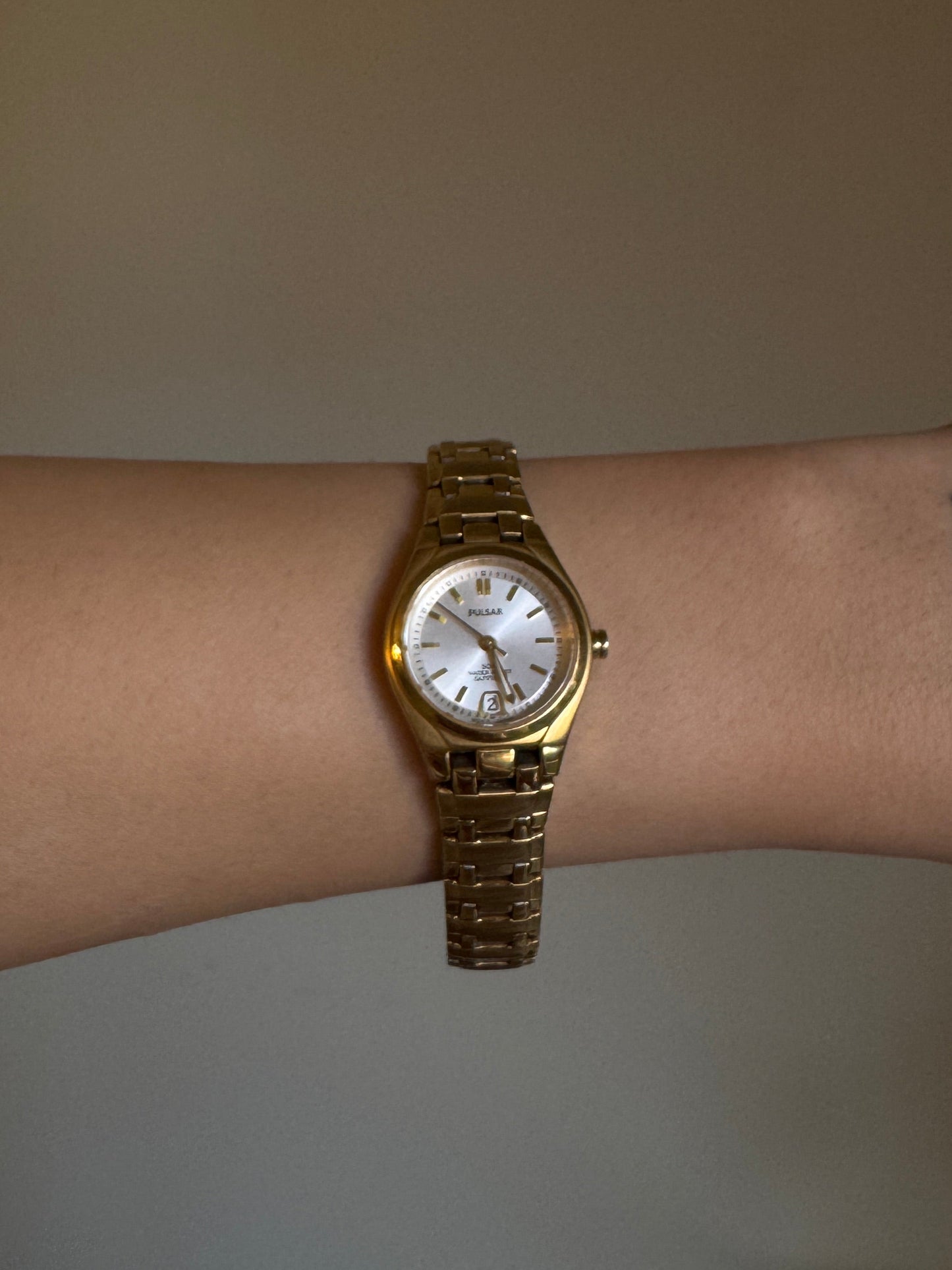 Vintage Yellow Gold Pulsar Watch