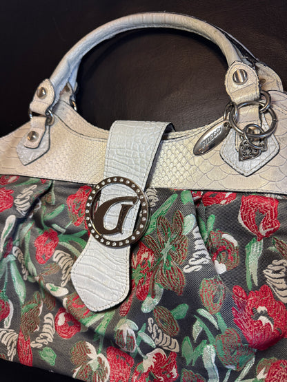 Vintage Floral Guess Shoulder Bag