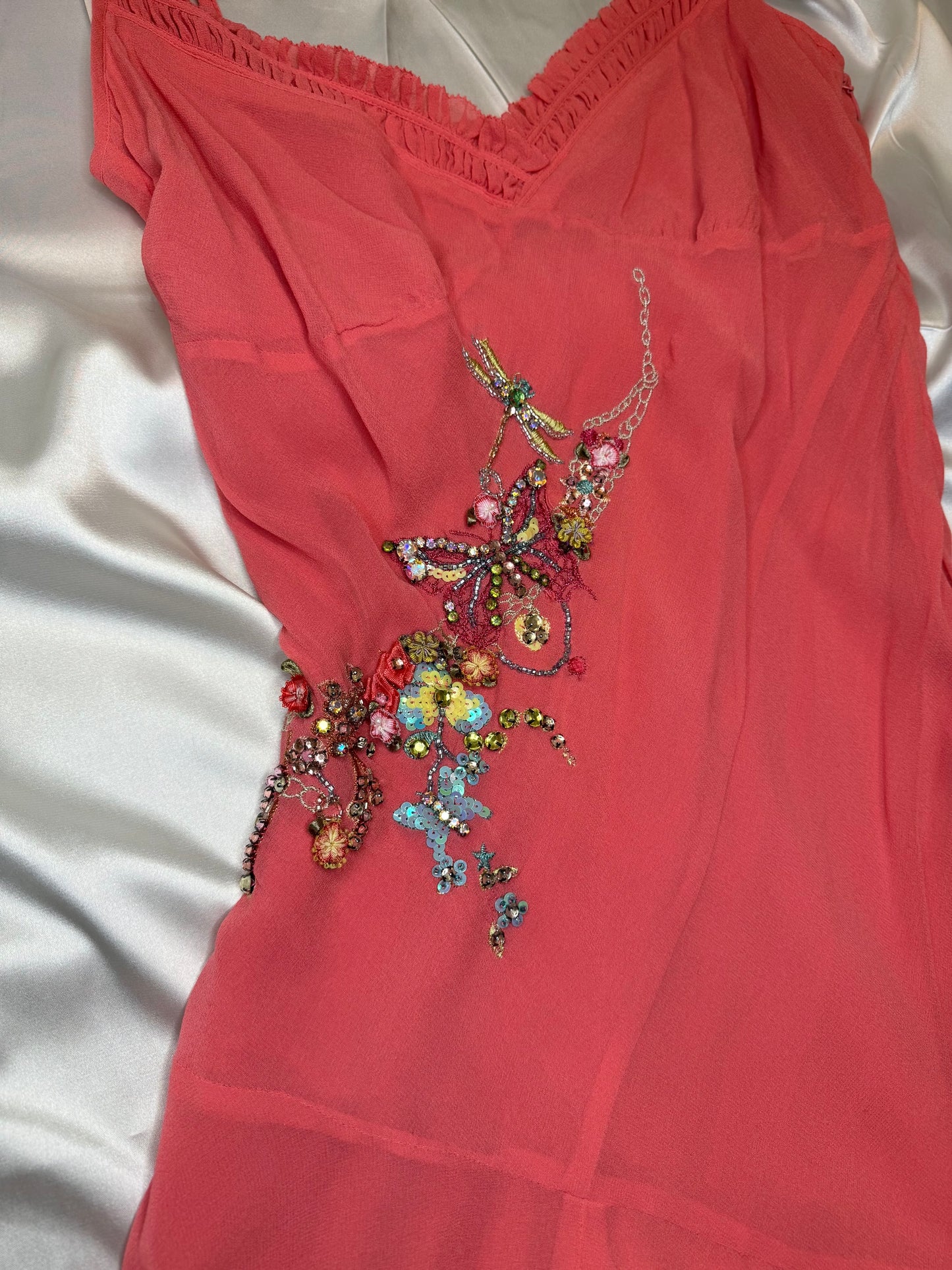 Pink Y2k Dragonfly dress