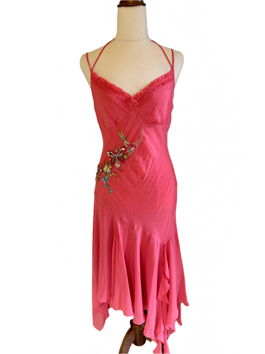 Pink Y2k Dragonfly dress